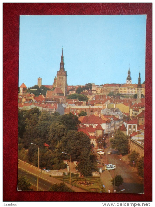general view of Tallinn - Tallinn - 1980 - Estonia USSR - unused - JH Postcards