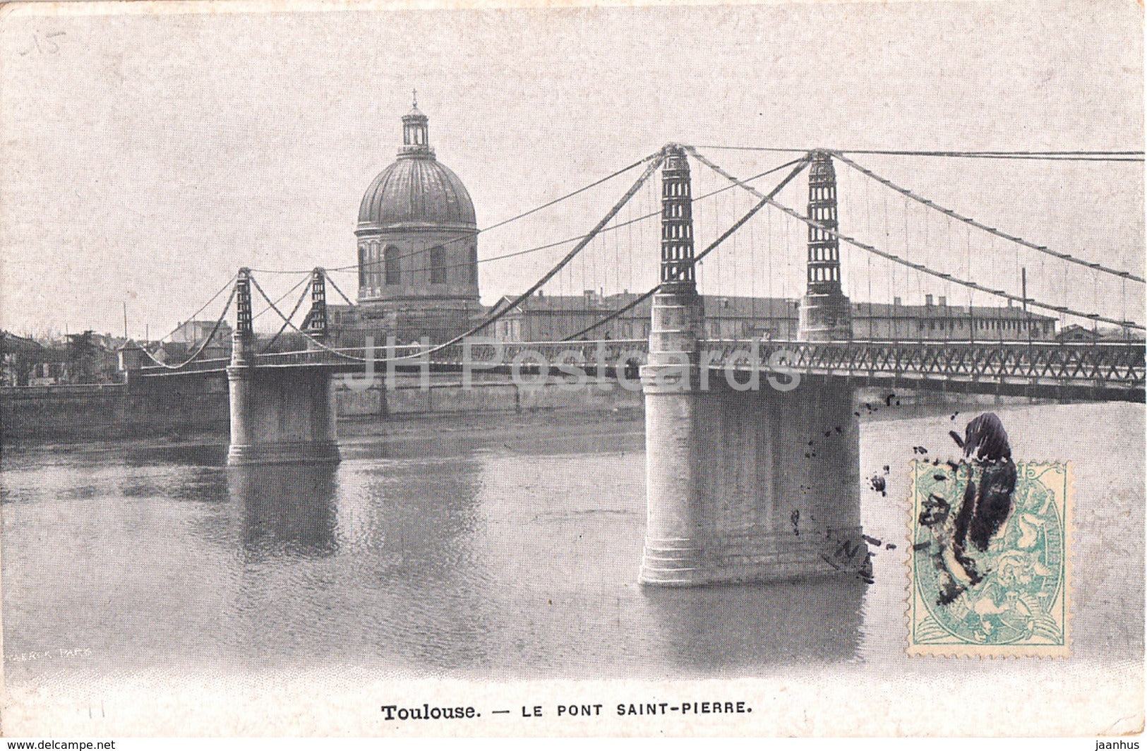 Toulouse - Le Pont Saint Pierre - bridge - old postcard - France - used - JH Postcards