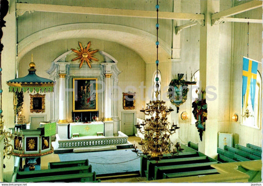 Karlskrona - Interior av Amiralitetskyrkan - Interior of the Admiralty Church - church - 8707 - Sweden – unused – JH Postcards