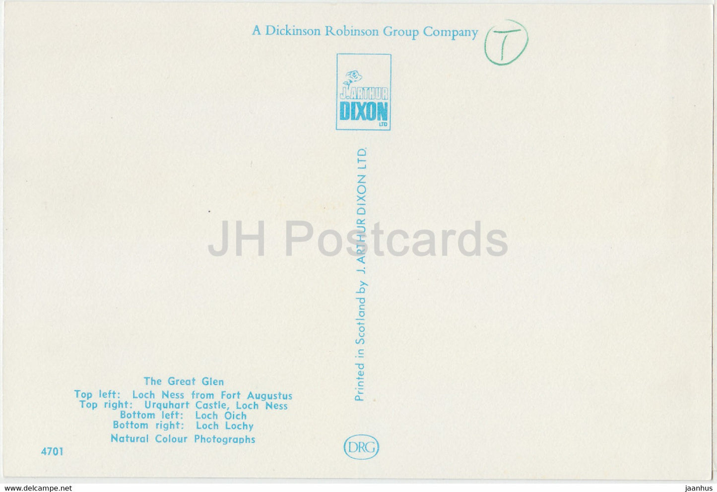 The Great Glen – Loch Ness – Urquhart Castle – Loch Oich – Loch Lochy – Schottland – Vereinigtes Königreich – unbenutzt