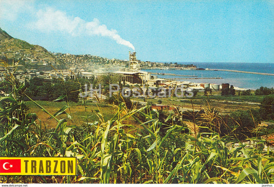Trabzon - A view from the City - industry - plant - 1987 - Turkey - used - JH Postcards