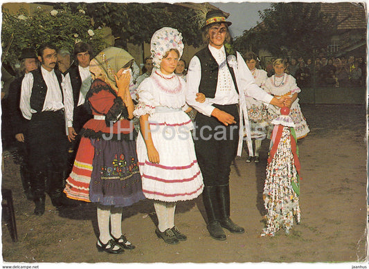 Szentistvan - Folk Costumes - Peasant's Costume - Wedding - 1982 - Hungary - used - JH Postcards