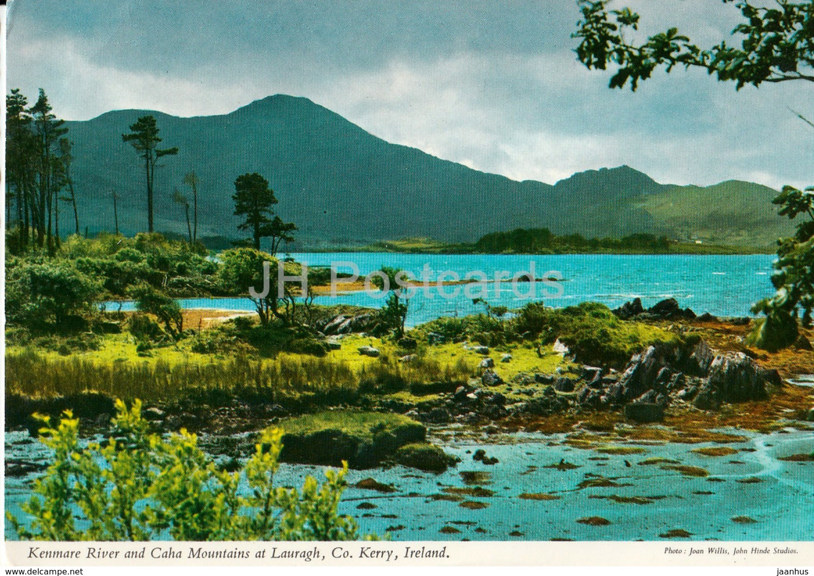 Kenmare river and Caha Mountains at Lauragh - 1984 - Ireland - used - JH Postcards