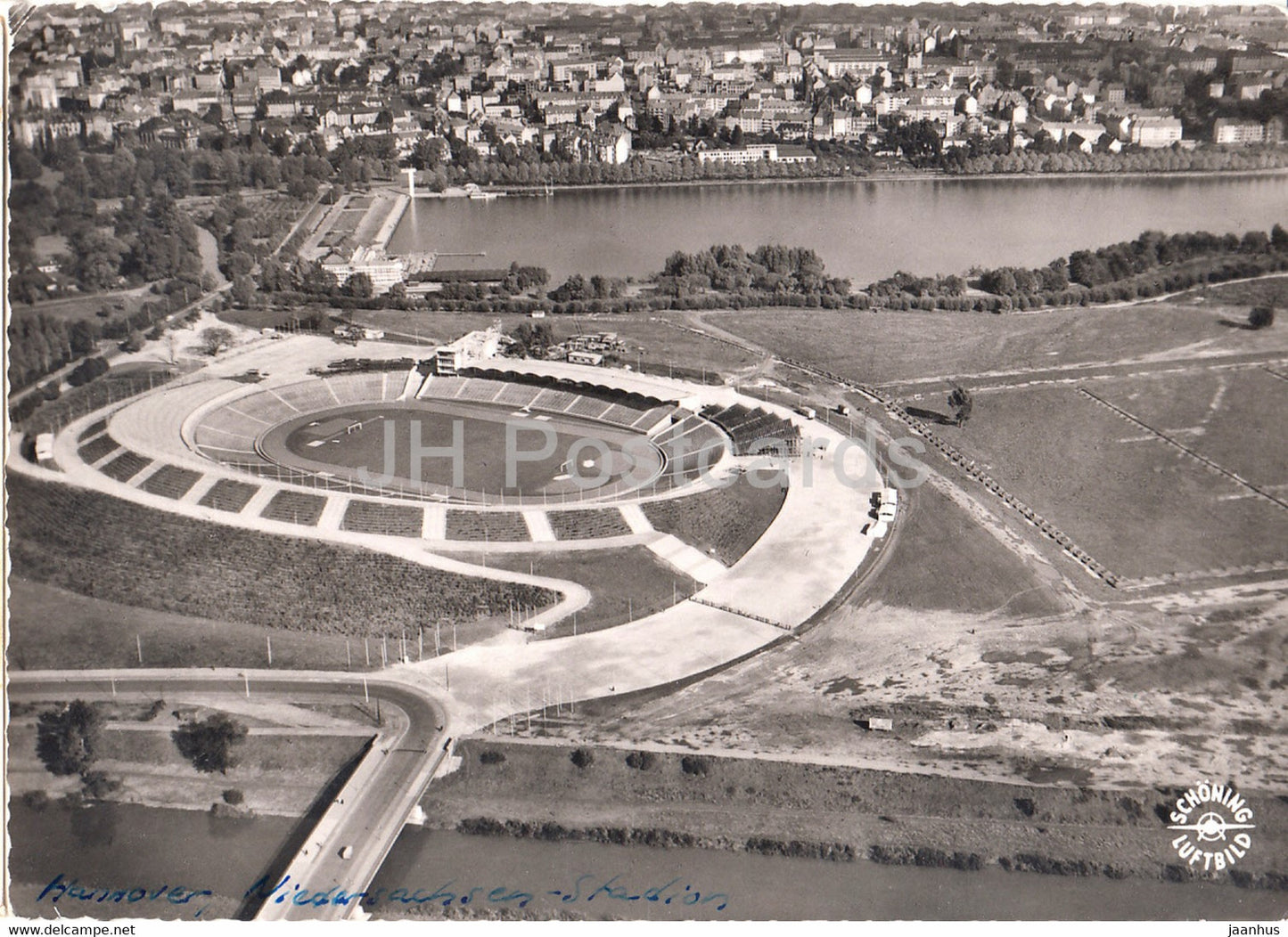 Hannover - Niedersachsen Stadion - stadium - Germany - used - JH Postcards