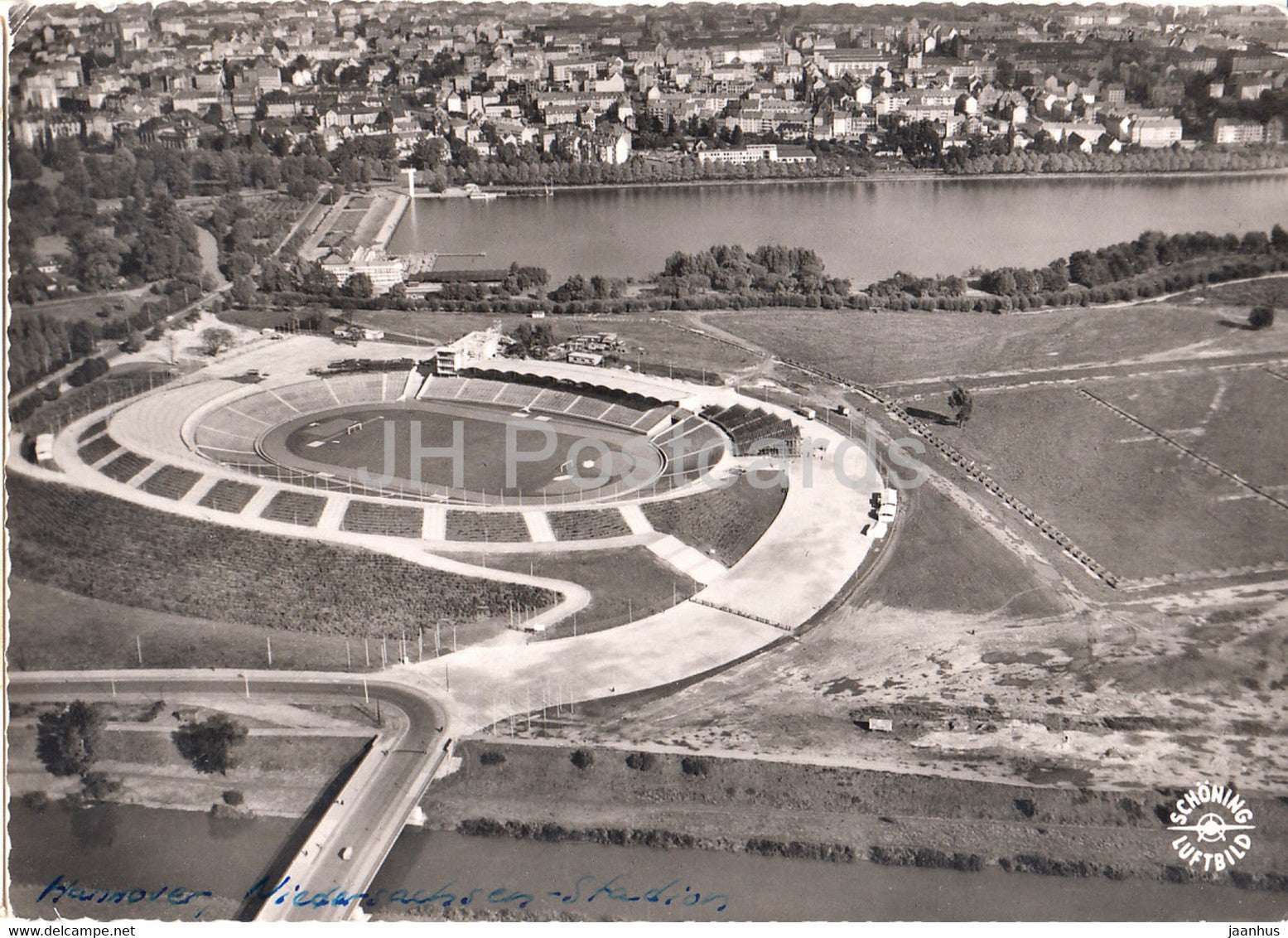 Hannover - Niedersachsen Stadion - stadium - Germany - used - JH Postcards