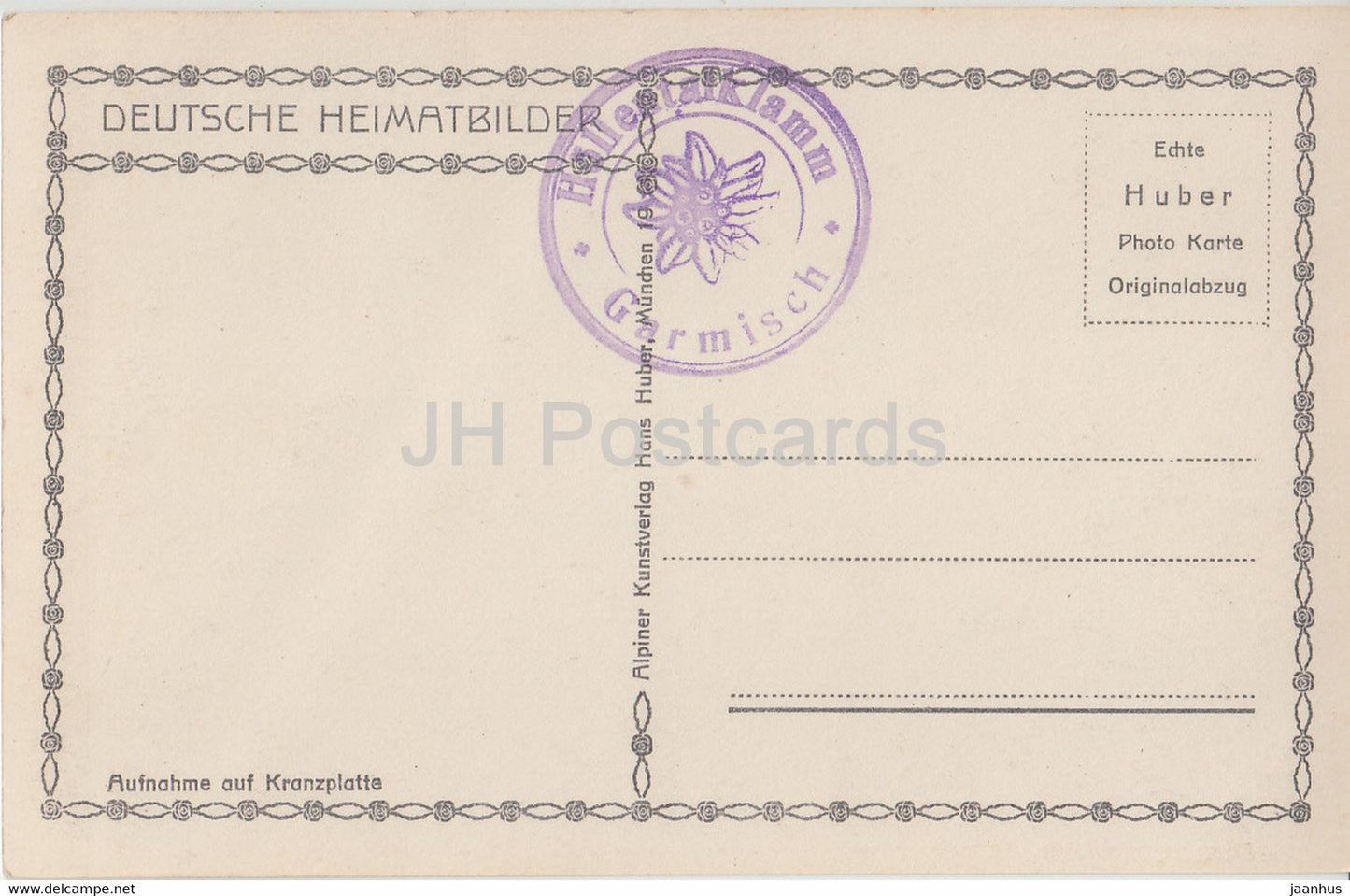 Hollentalklamm - Wasserfall - Deutsche Heimatbilder - old postcard - Germany - unused