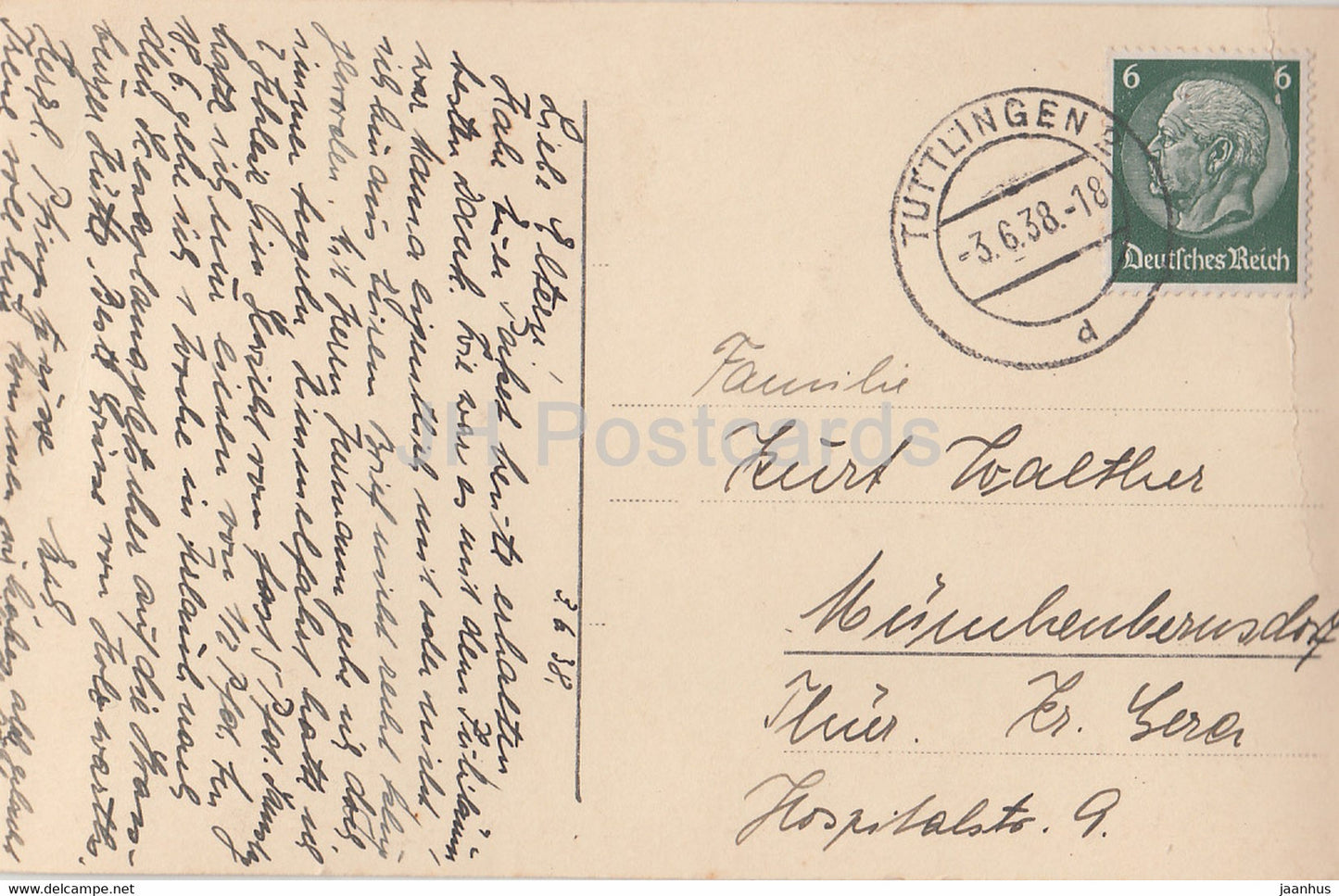 Witthoh 865 m auf Bodensee Santisgruppe - old postcard - 1938 -Germany - used