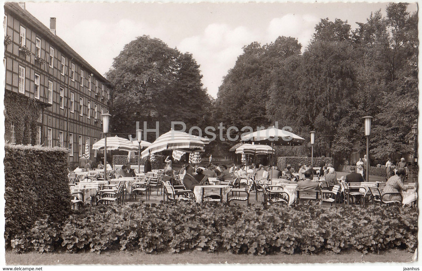 Bad Driburg - Cafeterrasse im Kurpark - 1964 - Germany - used - JH Postcards
