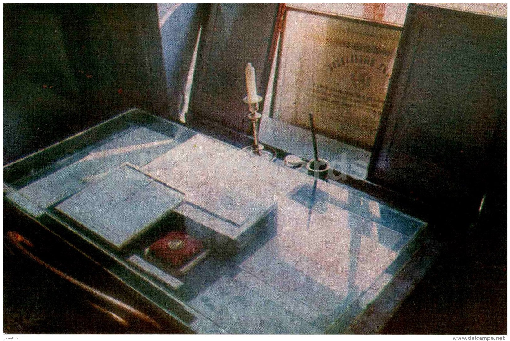 Lenin House Museum - Desktop of Lenin - table - Ulyanovsk - Simbirsk - 1969 - Russia USSR - unused - JH Postcards
