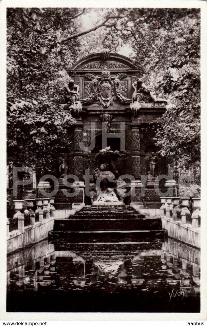 Paris en Flanant - La Fontaine Medicis - fountain - 74 - old postcard - France - unused - JH Postcards