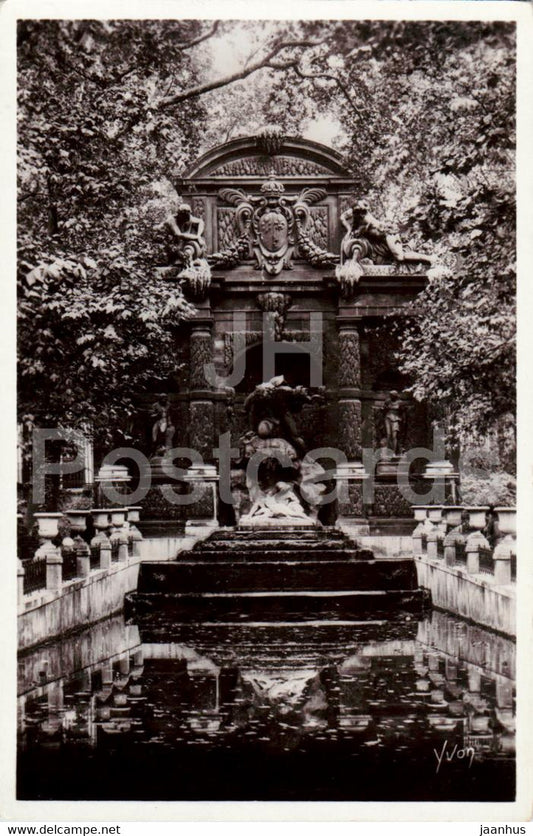 Paris en Flanant - La Fontaine Medicis - fountain - 74 - old postcard - France - unused - JH Postcards