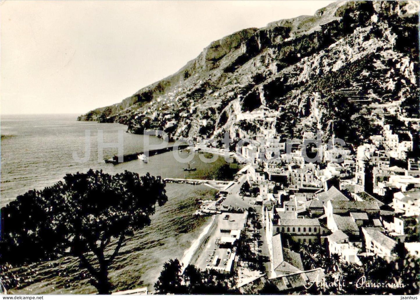 Amalfi - Panorama - 61 - old postcard - 1957 - Italy - used - JH Postcards