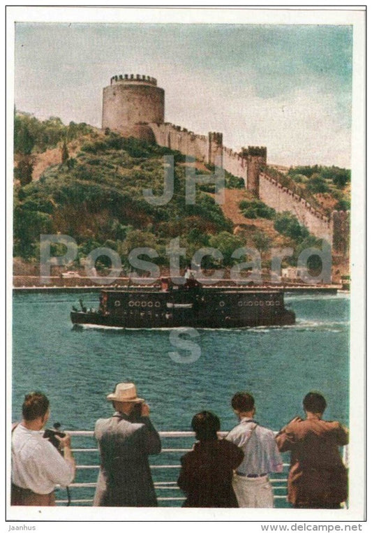 Bosporus Strait - European Views - 1958 - Turkey - unused - JH Postcards