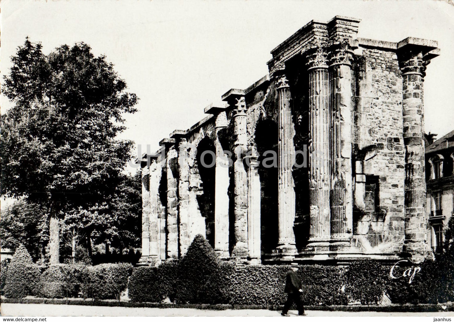 Reims - La Porte de Mars - ancient architecture -  old postcard - 1946 - France - used - JH Postcards