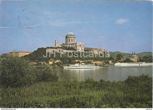 Esztergom - view - 1980s - Hungary - used - JH Postcards