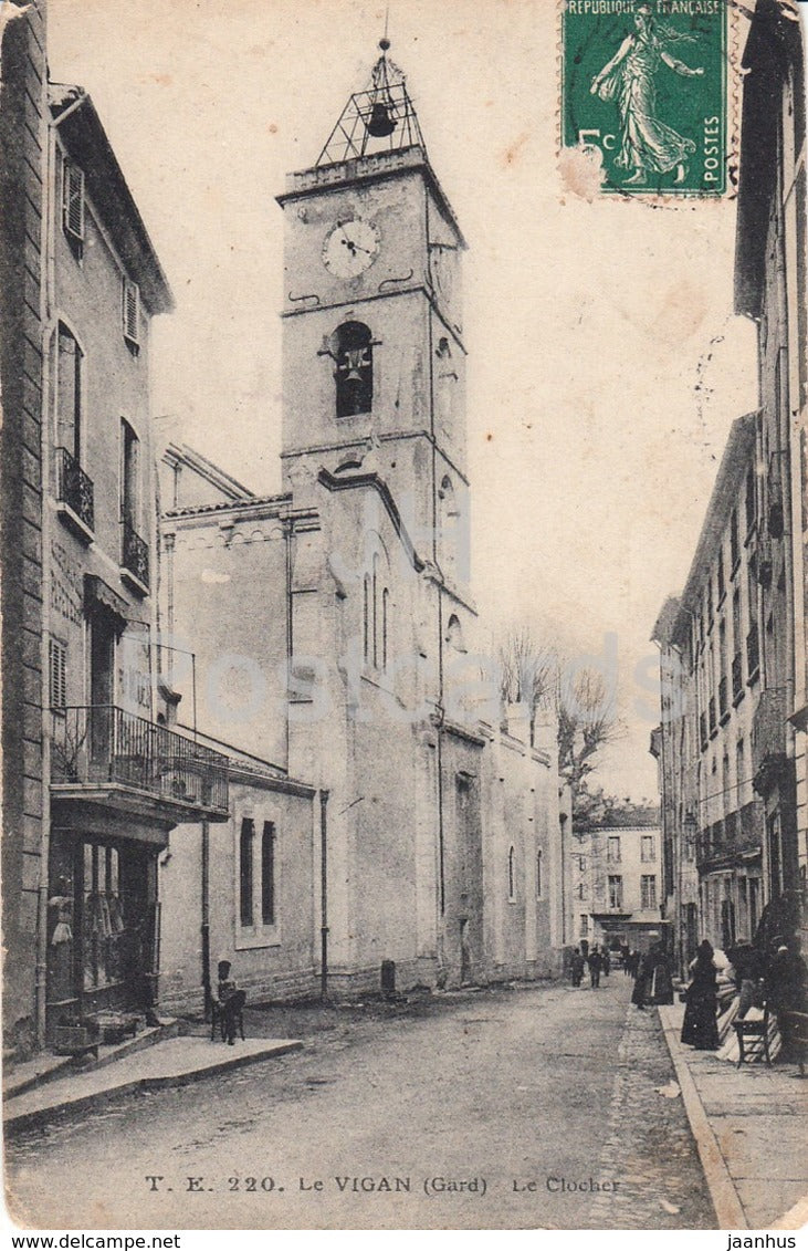 Le Vigan - Gard - Le Clocher - 220 - old postcard - France - used
