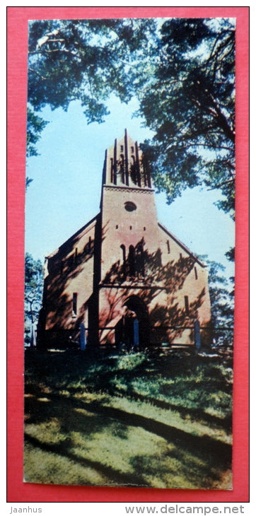Neringa History Museum at Nida - Neringa - mini format card - 1970 - USSR Lithuania - unused - JH Postcards