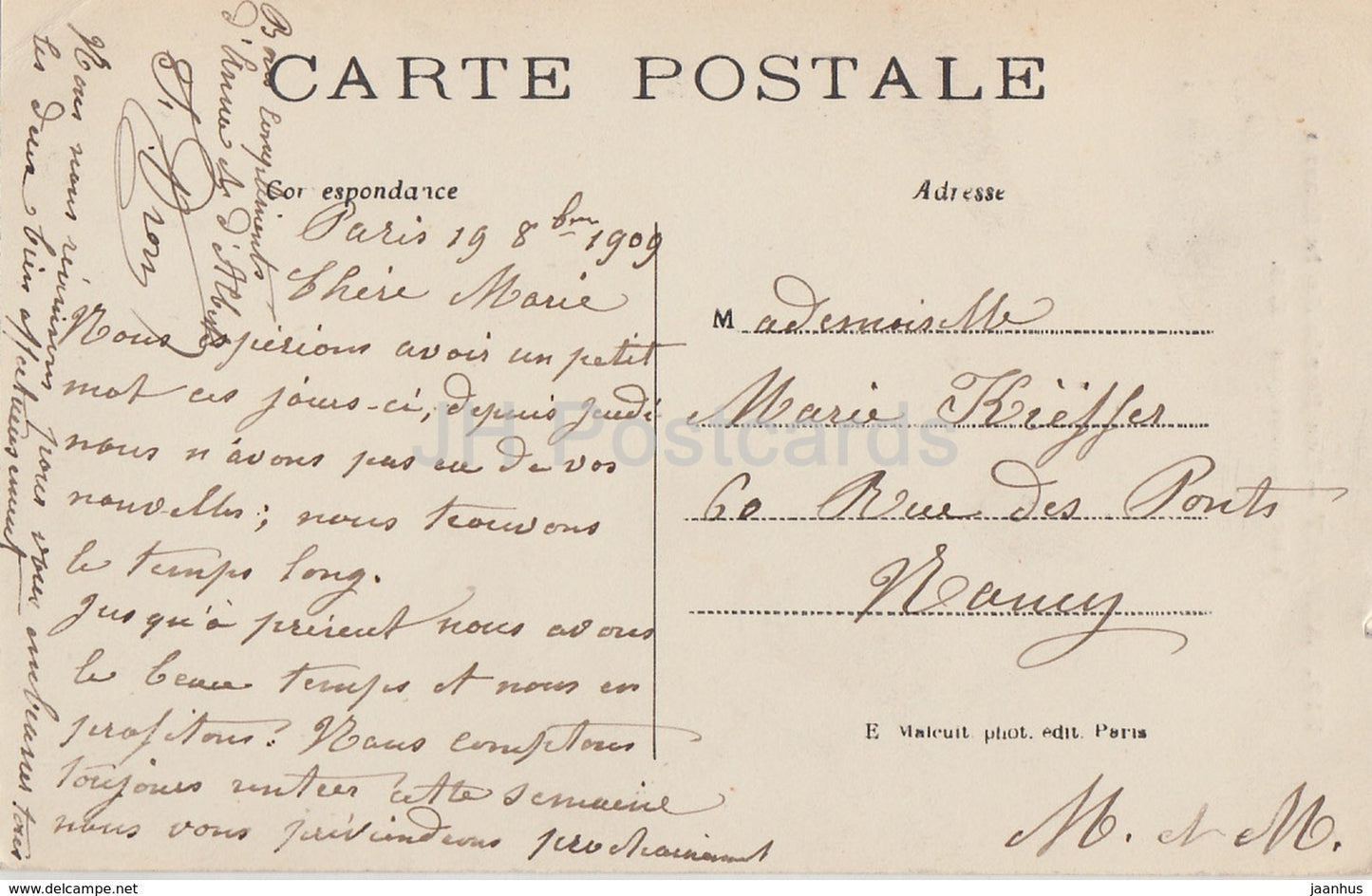 Alfort - Les Bords de la Marne - Vue pittoresque - 249 - 1909 - alte Postkarte - Frankreich - gebraucht