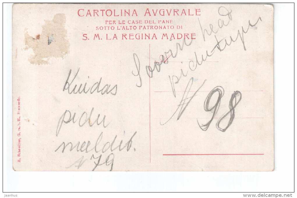 Novembre - Raccolta delle Ghiande - breviario Grimani - Gathering Acorns - old postcard - circulated in Estonia - used - JH Postcards