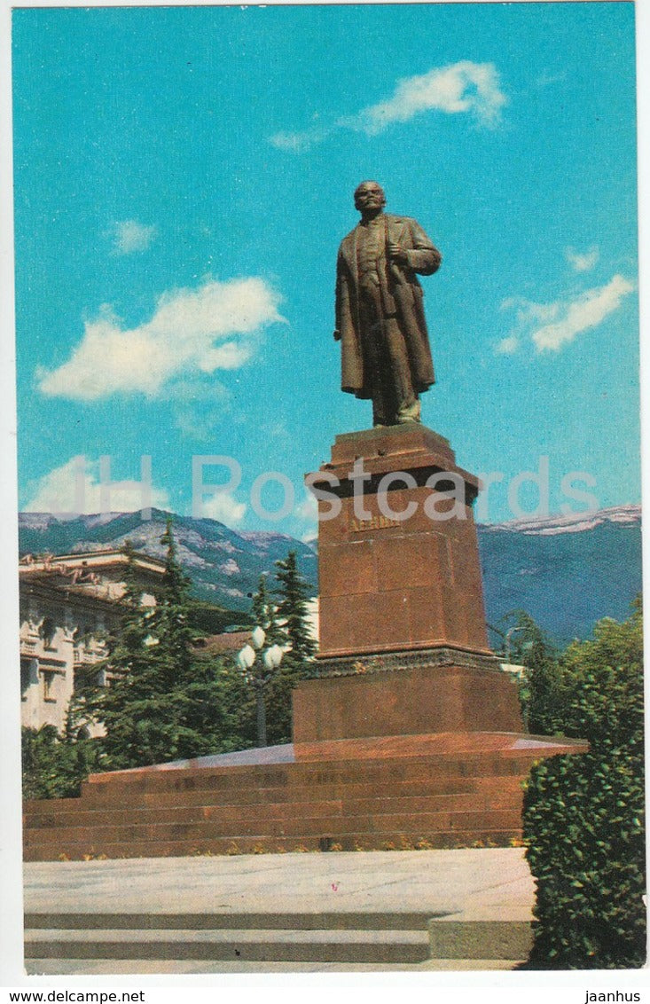 Yalta - Crimea - monument to Lenin - 1974 - Ukraine - unused - JH Postcards