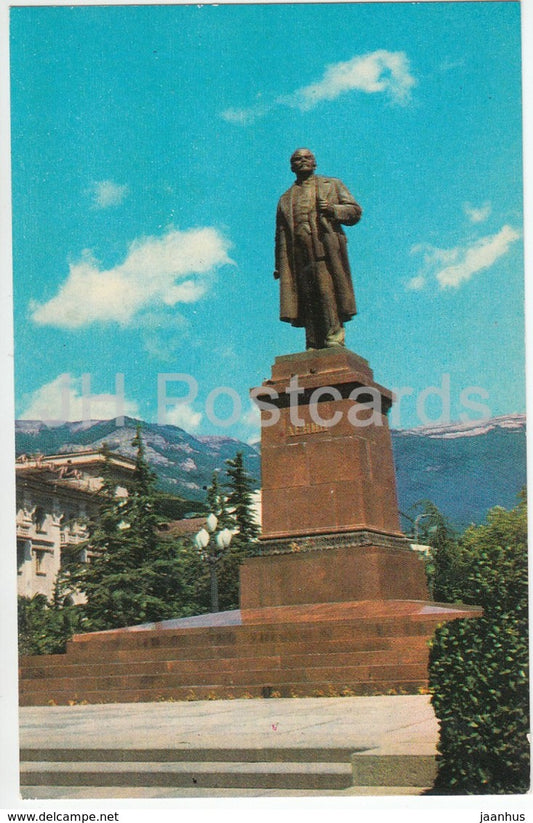 Yalta - Crimea - monument to Lenin - 1974 - Ukraine - unused - JH Postcards
