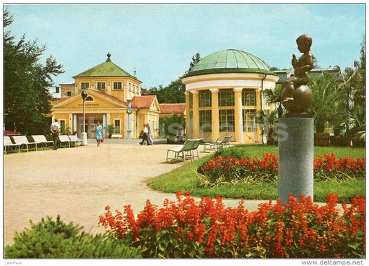 Frantiskovy Lazne - spa - Frantiskuv pavilion - cource - Czechoslovakia - Czech - unused - JH Postcards
