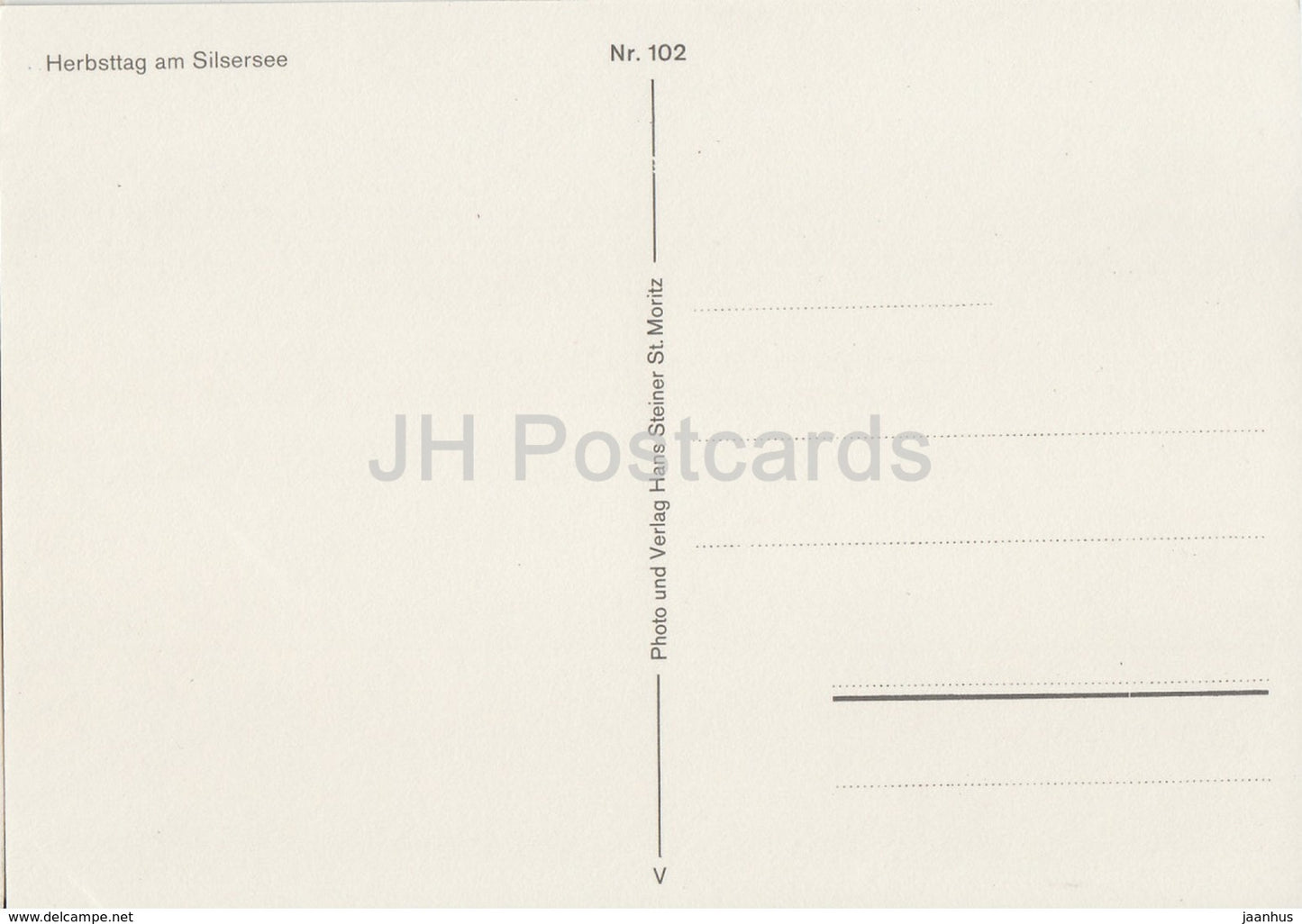 Herbsttag am Silsersee - 102 - Switzerland - unused