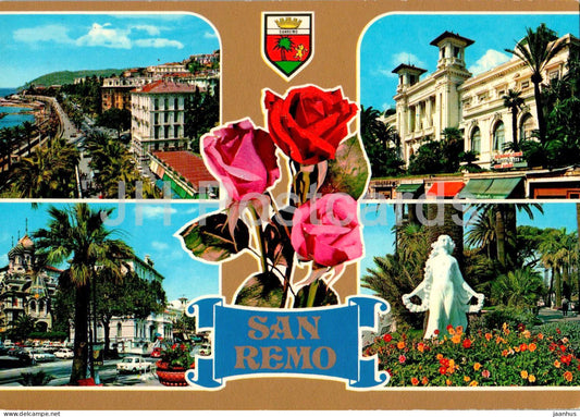 San Remo - street views - multiview - ORO 7 - Italy - used - JH Postcards