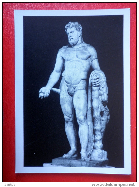 Hercules , roman copy - Ancient Greece - Antique sculpture in the Hermitage - 1964 - Russia USSR - unused - JH Postcards