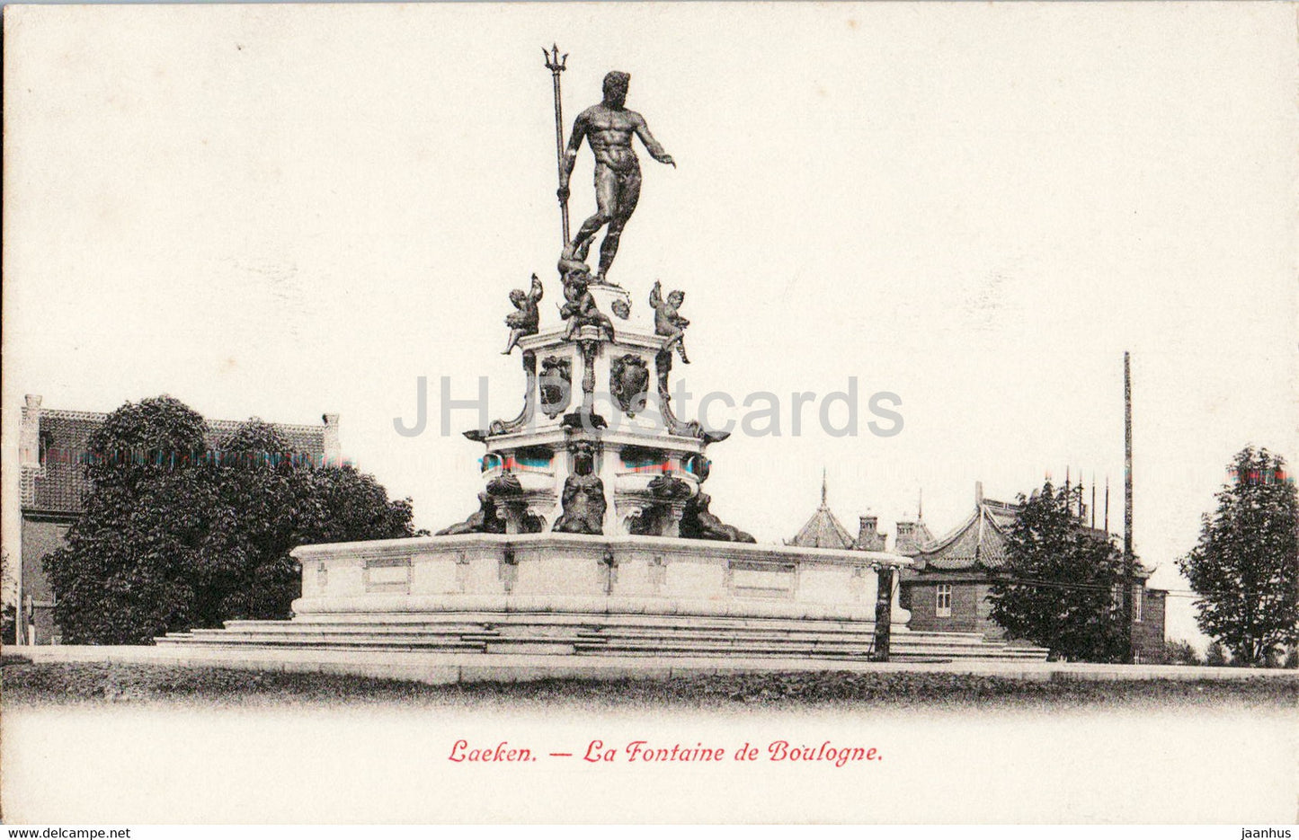 Bruxelles - Brussels - Laeken - La Fontaine de Boulogne - old postcard - Belgium - unused - JH Postcards