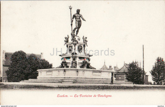 Bruxelles - Brussels - Laeken - La Fontaine de Boulogne - old postcard - Belgium - unused - JH Postcards
