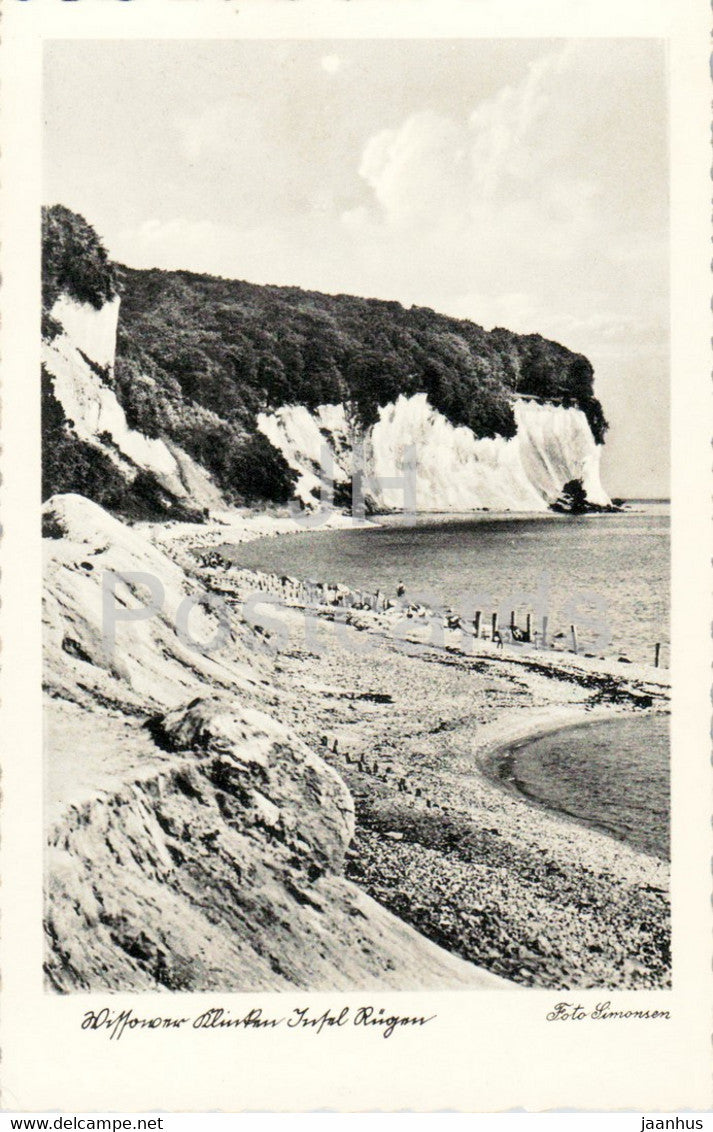 Wissower Klinken - Insel Rugen - 40996 - old postcard - Germany - unused - JH Postcards