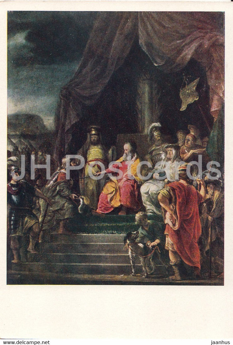 painting by F. Bol - Moses Appoints Elders - Dutch art - Russia USSR - unused - JH Postcards