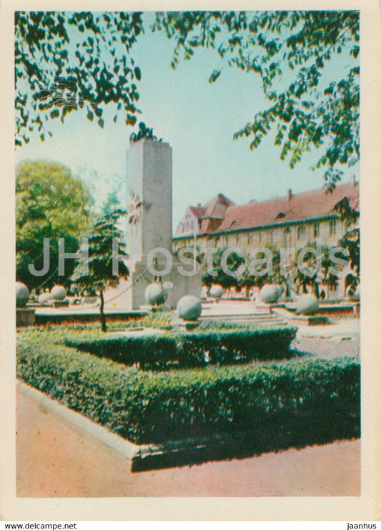 Memorial to the liberators of Klaipeda - 1968 - Lithuania USSR - unused - JH Postcards