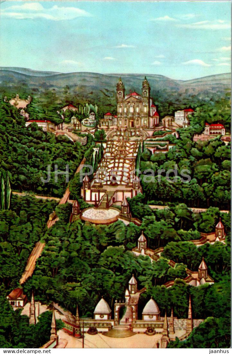 Braga - Bom Jesus - Vista Geral - General View - 24 - Potugal - unused - JH Postcards