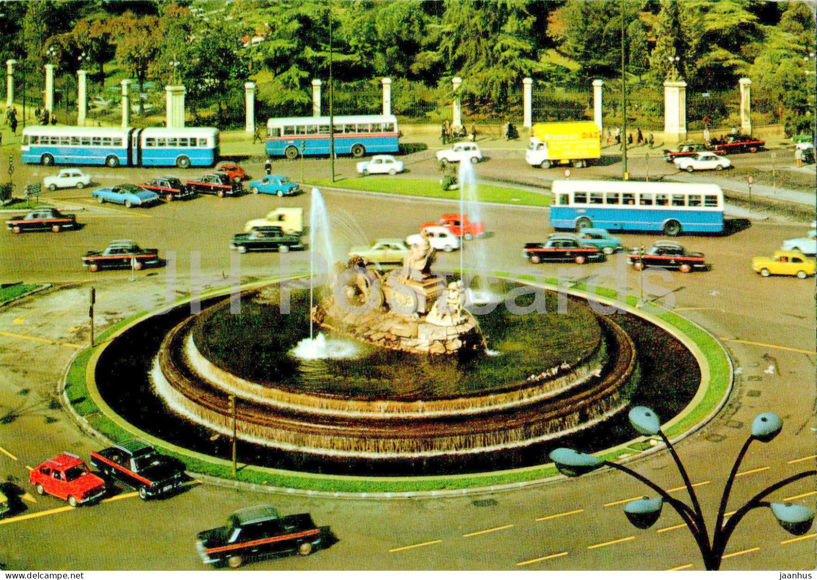 Madrid - La Cibeles - The Cibeles - bus - car - 503 - Spain - used - JH Postcards