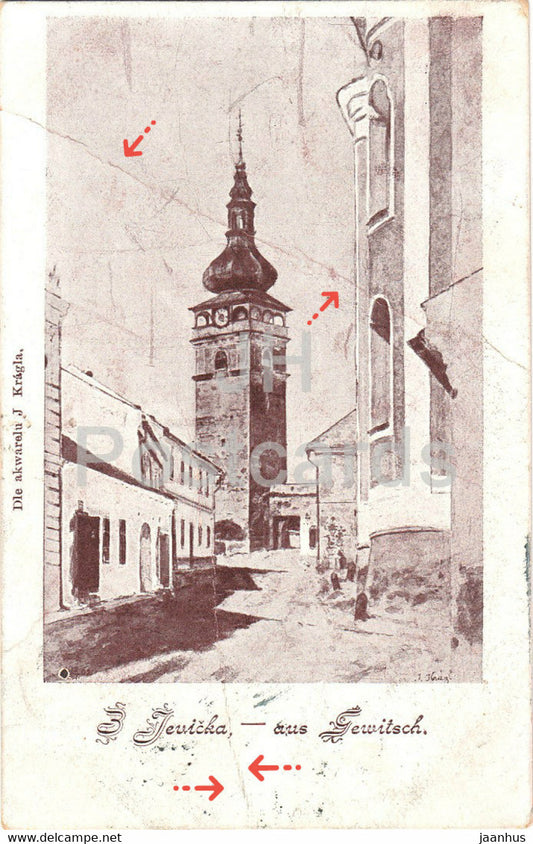 Z Jevicka - Jevicko - aus Jewitsch - 1902 -old postcard - Czech Republic - used - JH Postcards