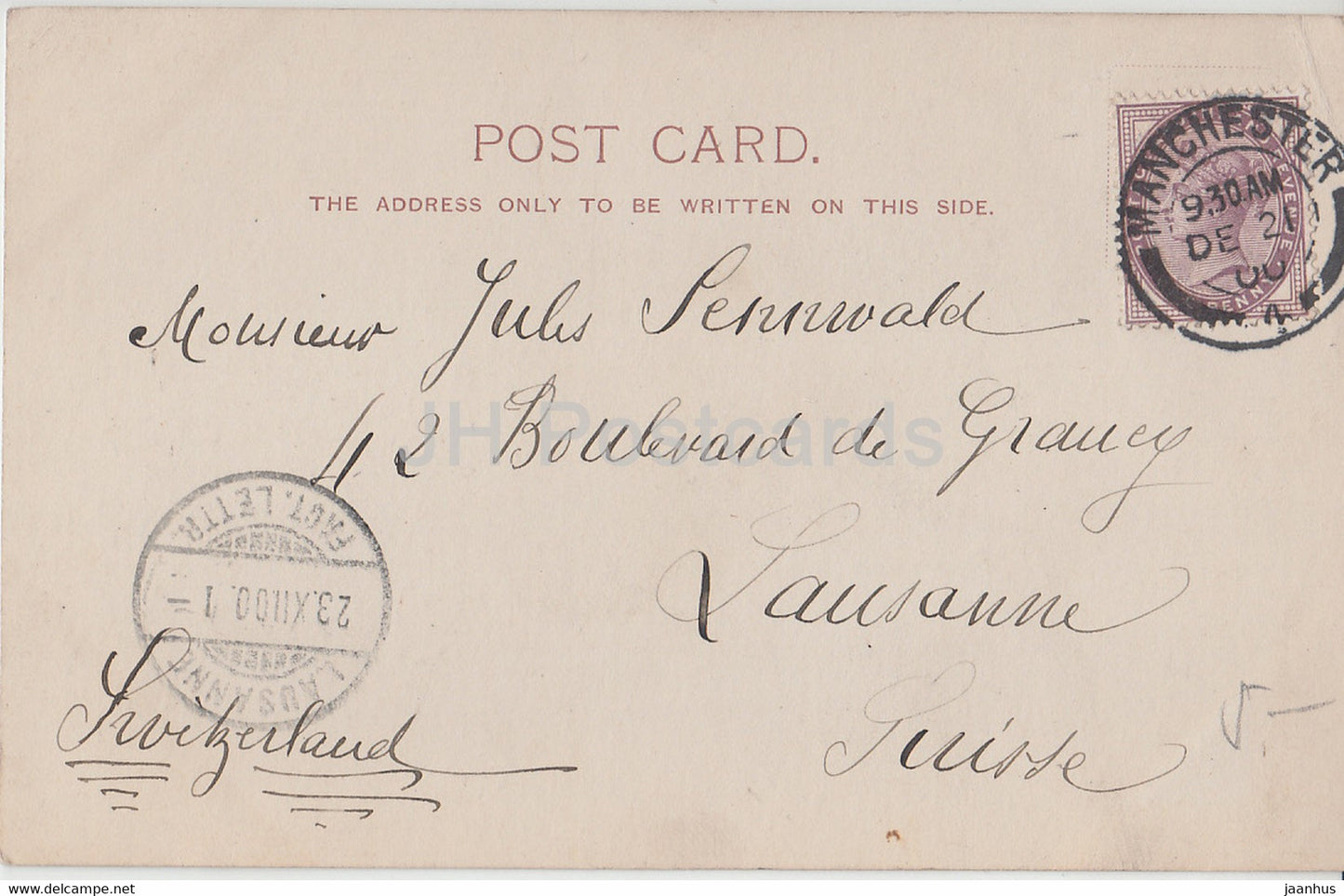 Manchester - The Old Seven Stars Inn - old postcard - 1900 - England - United Kingdom - used