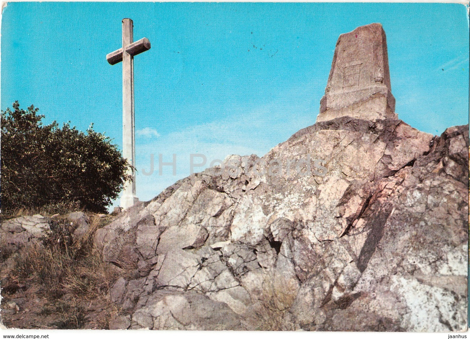 Vieil Armand 956 m - Croix surplombant le monument National - Hartmannswillerkopf - France - 1961 - used - JH Postcards