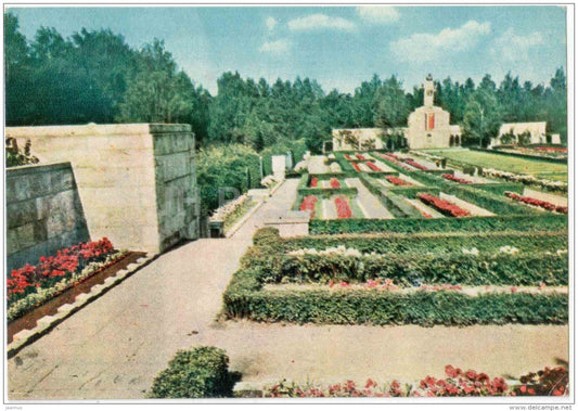 3 - Brothers' Cemetery - Military Cemetery - memorial - Bralu Kapi - Riga - 1958 - Latvia USSR - unused - JH Postcards