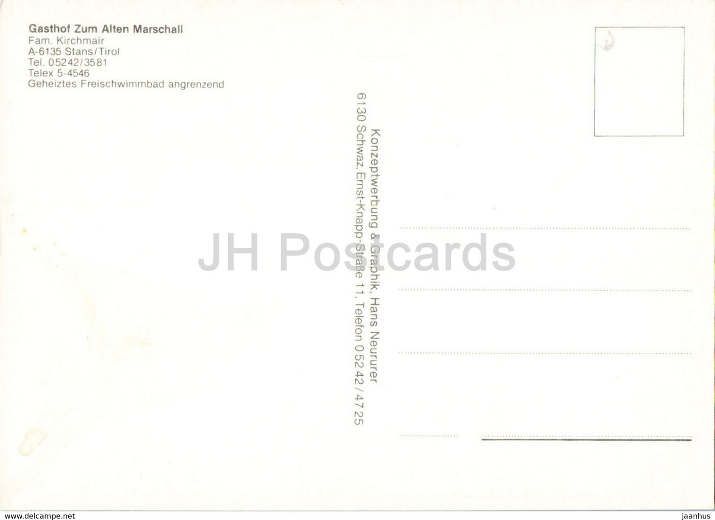 Gasthof Zum Alten Marschall - Austria - unused