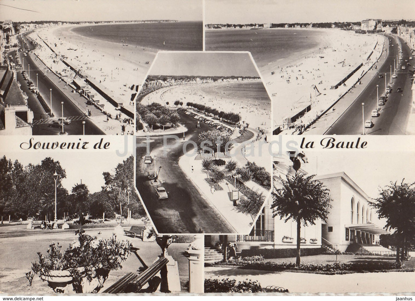 Souvenir de la Baule - Vue generale vers Pornichet - Le Remblai vers le Pouliguen - beach - 1962 - France - used - JH Postcards