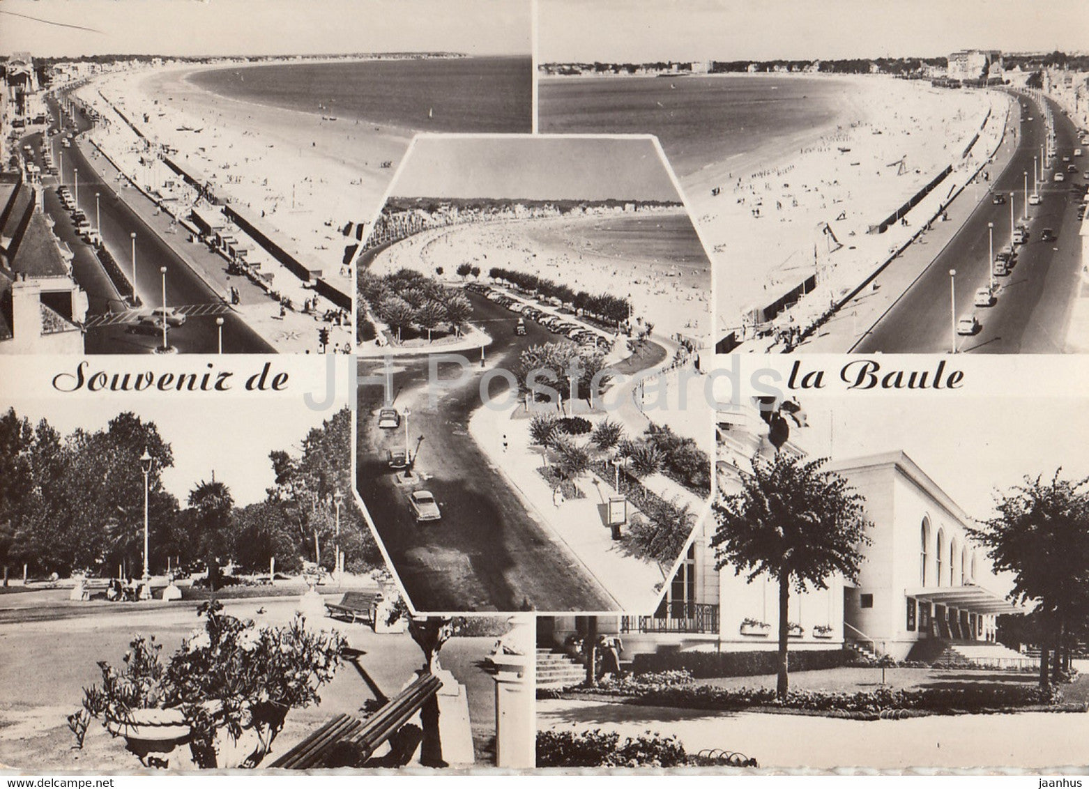 Souvenir de la Baule - Vue generale vers Pornichet - Le Remblai vers le Pouliguen - beach - 1962 - France - used - JH Postcards