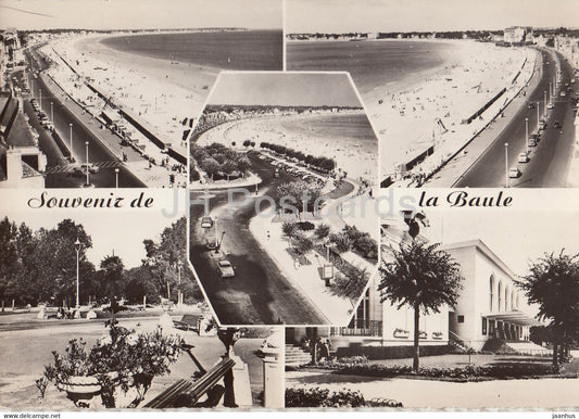 Souvenir de la Baule - Vue generale vers Pornichet - Le Remblai vers le Pouliguen - beach - 1962 - France - used - JH Postcards