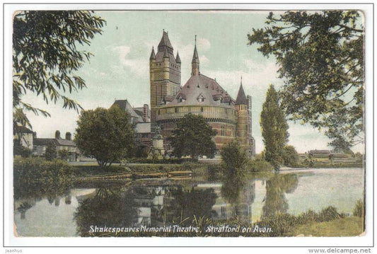 Shakespeares Memorial Theatre - Stratford on Avon - 738 - England - United Kingdom - old postcard - unused - JH Postcards
