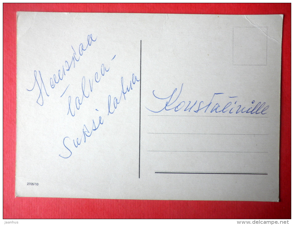 illustration - girl - 2705/10 - circulated in Finland - JH Postcards