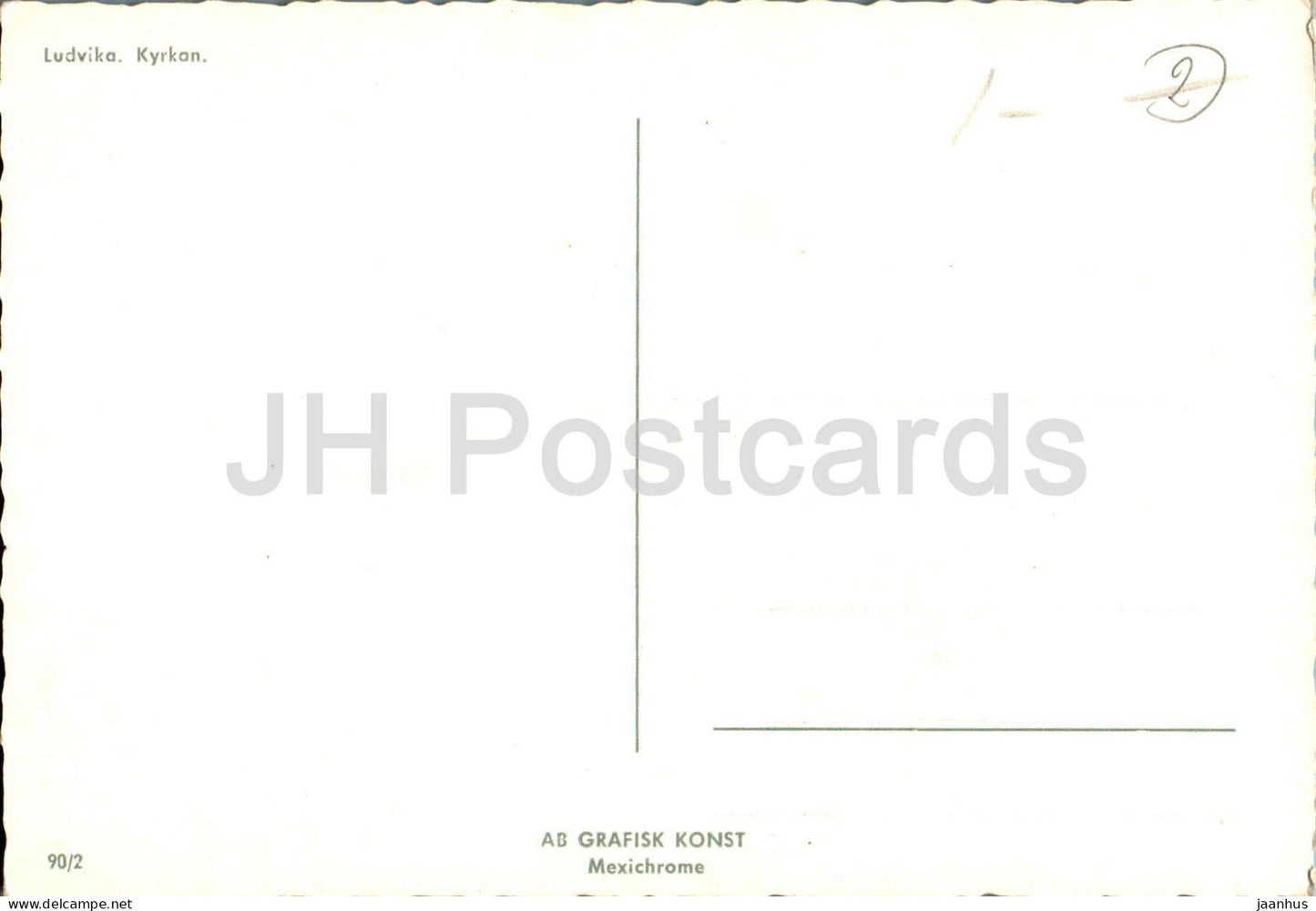 Ludvika - Kyrkan - église - 90/2 - Suède - inutilisé 