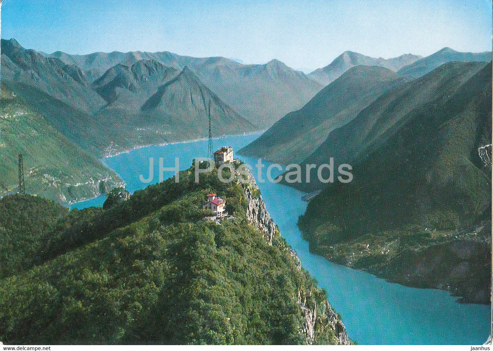 Monte San Salvatore 914 m - Blick auf Luganersee - 6646 - 1976 - Switzerland - used - JH Postcards