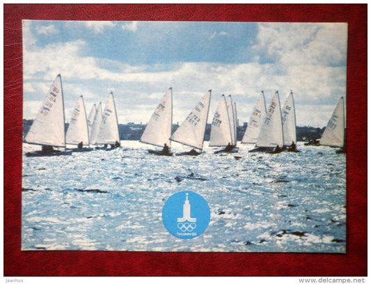 International Finn class - Olympic games Moscow 1980 - sailing boat - 1980 - Estonia USSR - unused - JH Postcards