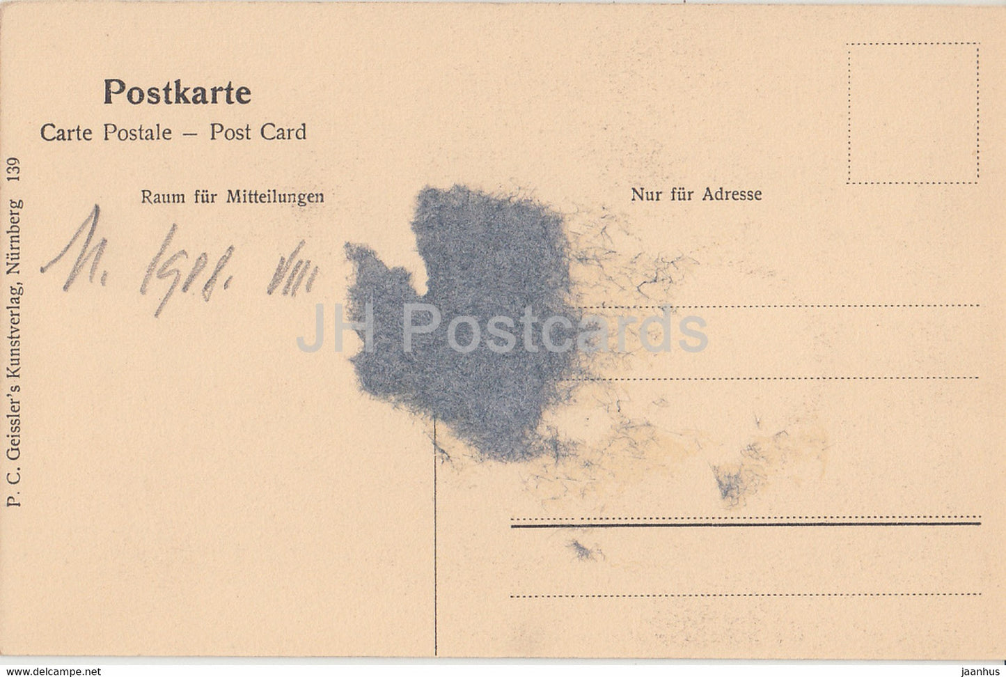 Nurnberg - Germanisches Museum - Wasserhof - old postcard - 1908 - Germany - unused